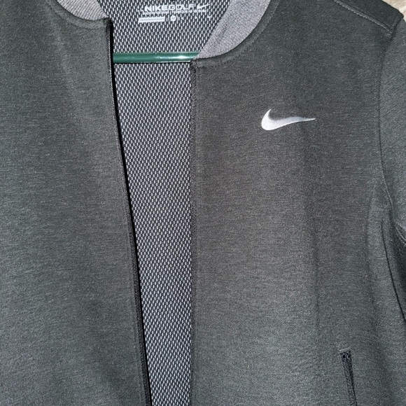 Nike Women's Golf Wool Bonded Bomber Jacket- size M- polyester Dark grey - Picture 9 of 9